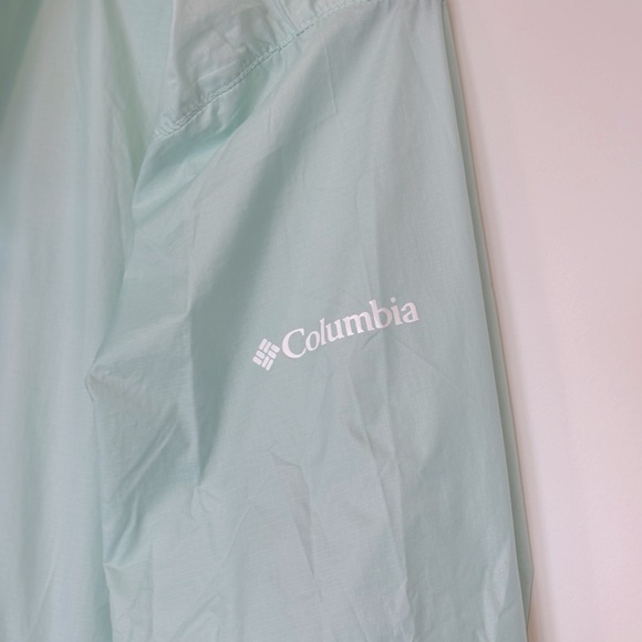 Columbia Wind Breaker Jacket *Mint/ Aqua* size 3X - Picture 2 of 4